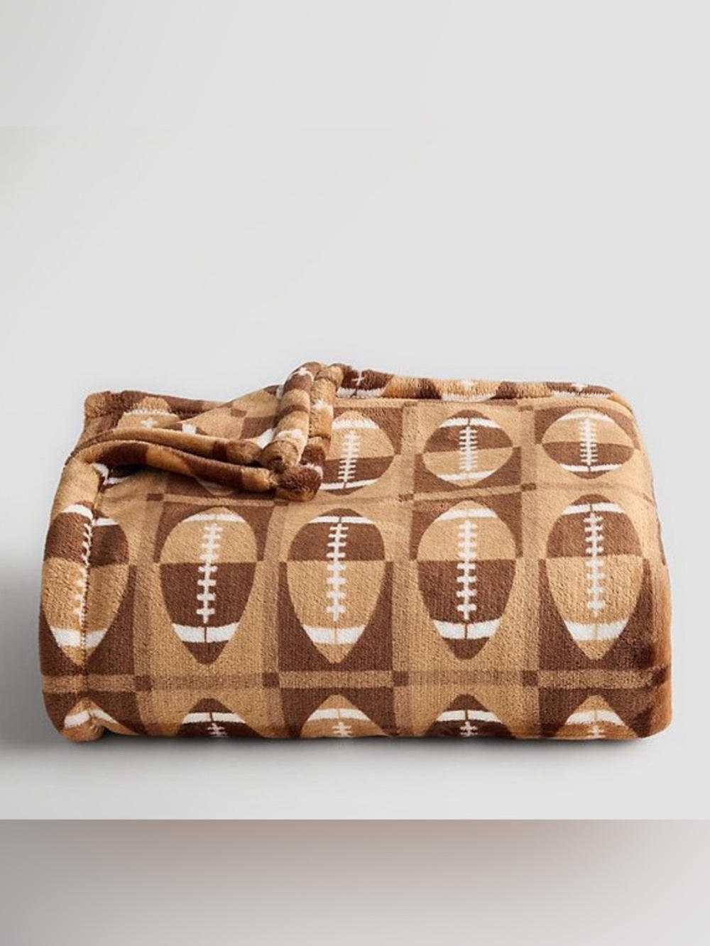 The Big One Touchdown Football Plush Throw Blanket - Picture 2 of 3